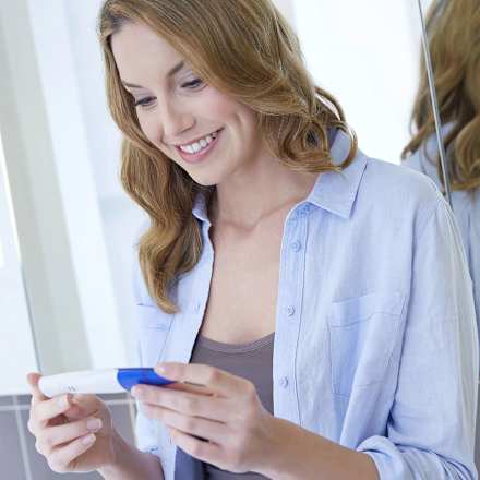 Schwangerschaftstest mit digitaler Anzeige der Woche Clearblue