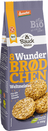 Backmischung 8 Wunderbrötchen, Weltmeister, glutenfrei Bauck Mühle