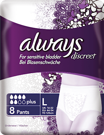 Discreet Pants Plus Large Blasenschwäche always