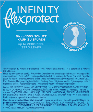 Binden mit Flügeln Infinity flex protect Lang always