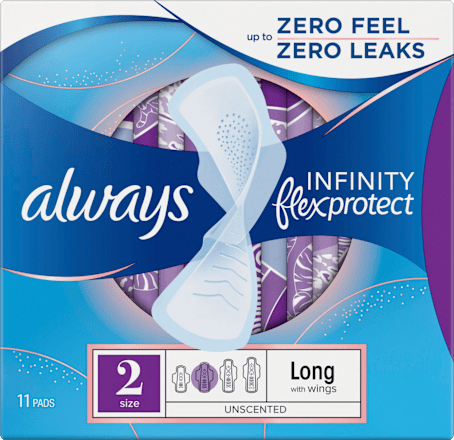 Binden mit Flügeln Infinity flex protect Lang always