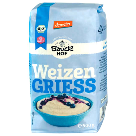 Gris din grâu integral Bauck Mühle