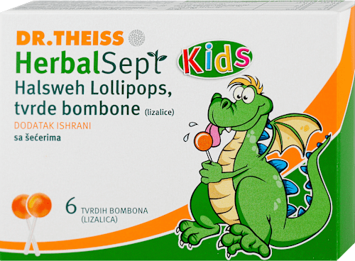 HerbalSept Kids - tvrde bombone DR.THEISS