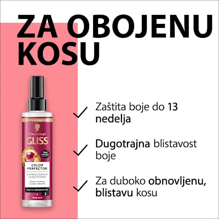 Color Perfector - regenerator u spreju  Schwarzkopf GLISS