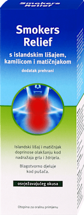 Smokers Relief s islandskim lišajem, kamilicom i matičnjakom  DR.THEISS
