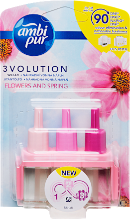 Légfrissítő utántöltő 3Volution Flower & Spring Ambi Pur