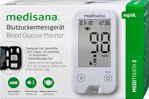 Blutzuckermessgerät MediTouch2 Starterkit medisana