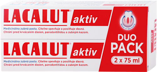 Zubná pasta aktiv Duo Pack LACALUT