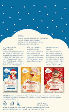 Geschenkset Sandmännchen Badespaß 4tlg Dresdner Essenz