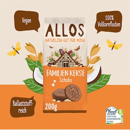 Familien Keks Vollkorn Schoko ALLOS