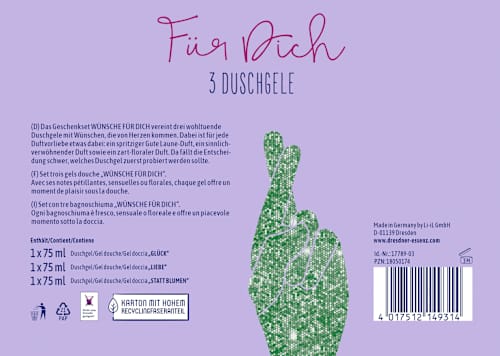 Geschenkset "Für Dich" 3tlg Dresdner Essenz