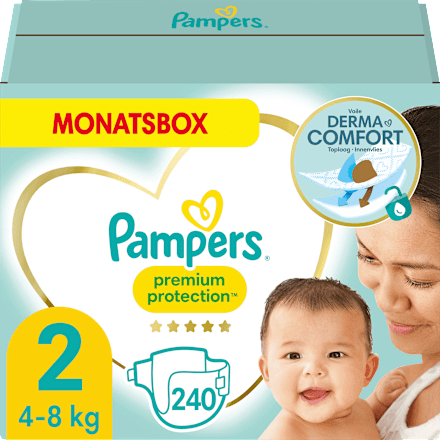 Windeln Premium Protection New Baby Gr. 2 Mini (4-8 kg), Monatsbox Pampers