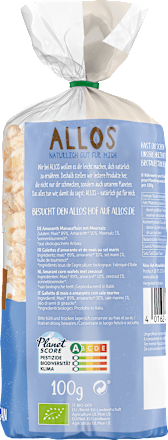 Maiswaffeln Amaranth Meersalz ALLOS