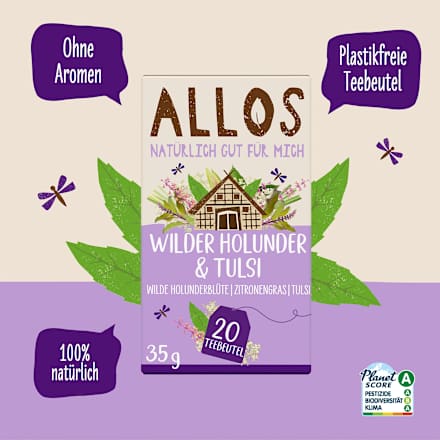 Früchtetee Holunder & Tulsi ALLOS