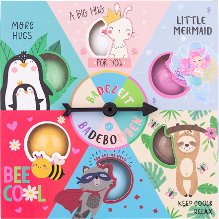 Badefizzer Uhr mit Badebomben accentra