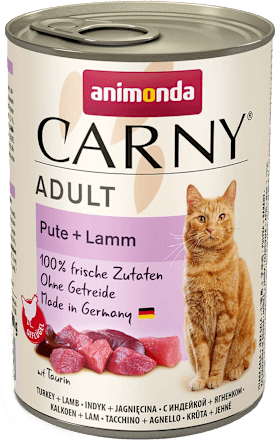 Храна за котки Carny с пуешко и агнешко animonda