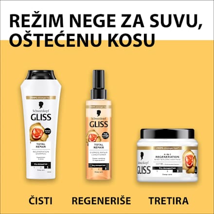 Total Repair 19 - regenerator u spreju  Schwarzkopf GLISS