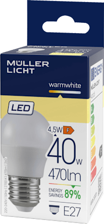 LED Tropfen 40W E27 470lm  Müller Licht