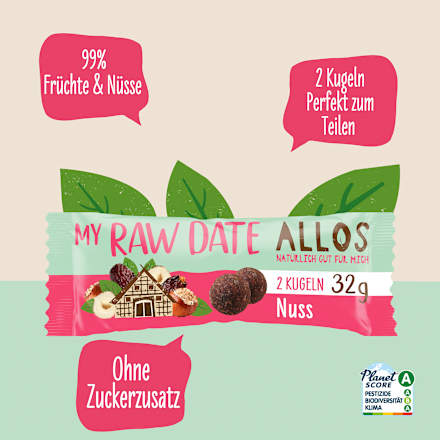 My Raw Date Nuss, vegan ALLOS