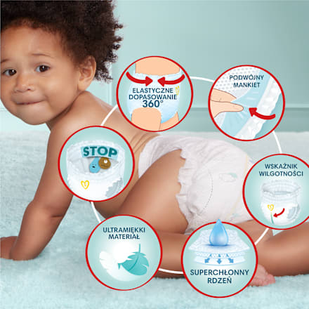 Pieluchomajtki Premium Care rozmiar 3, 6-11 kg Pampers