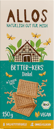 Kekse, Better-Keks Dinkel, vegan ALLOS