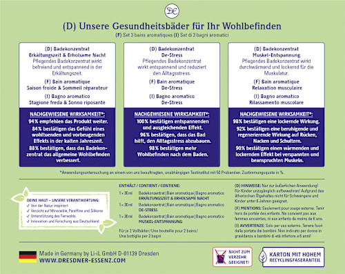 Geschenkset "Gesundheitsbäder" 3tlg Dresdner Essenz