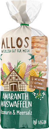 Amaranth Maiswaffeln Rosmarin & Meersalz ALLOS