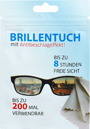 Brillentuch mit Antibeschlageffekt Reisegröße Kögler