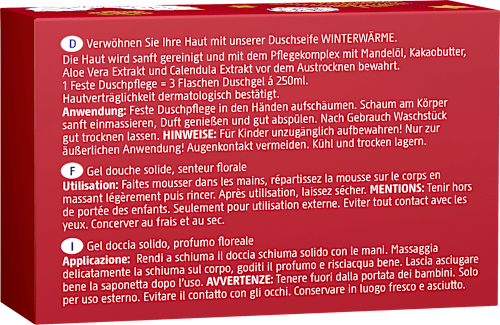 Geschenkset Duschseife Winterwärme  Dresdner Essenz