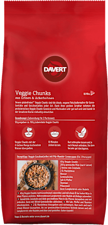 Veggie Chunks, Erbsen & Ackerbohnen Davert