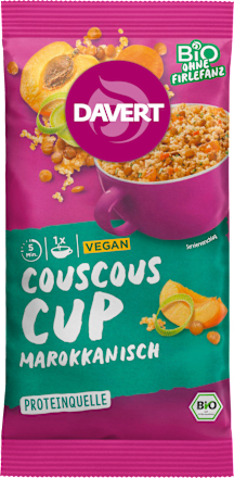 Fertiggericht, Couscous Cup, marokkanisch Davert