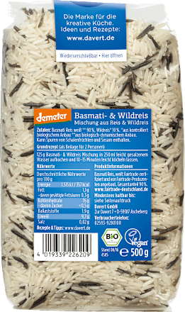 Basmati & Wildreis Mischung Davert