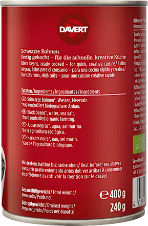 Schwarze Bohnen Davert