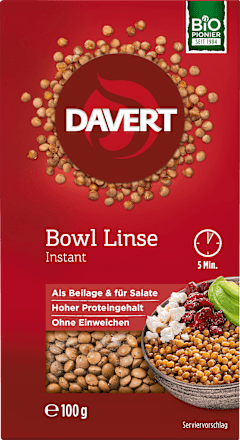 Bowl Linse, Instant Davert