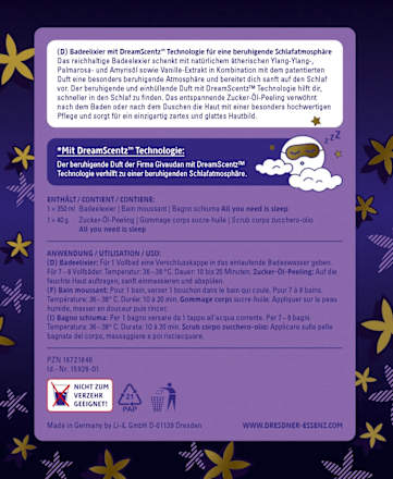 Geschenkset Badeelixier All you need is sleep 2tlg Dresdner Essenz