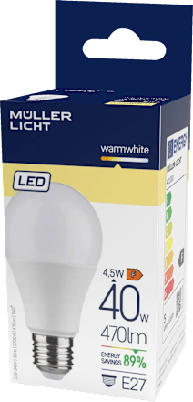 LED Birne 40W E27 470lm  Müller Licht