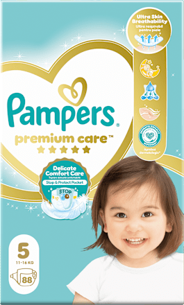Scutece numărul 5 11-15 kg Pampers Premium Care