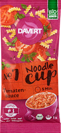 Noodle Cup Tomatensauce Davert