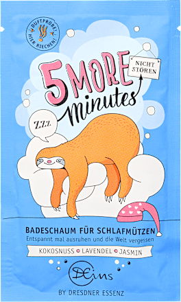 Habzó fürdősó "5 More Minutes” DEins