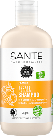 Shampoo Repair Family Bio-Olivenöl & Erbsenprotein Santé naturally.