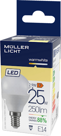 LED Tropfen 25W E14 245lm  Müller Licht