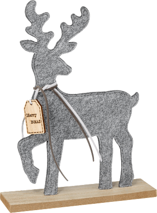 Filzaufsteller Hirsch grau BOLTZE