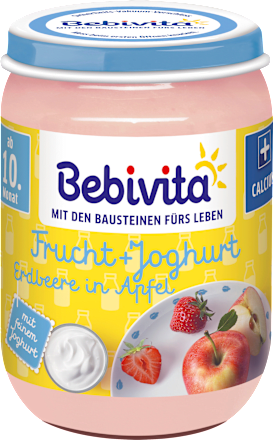 Frucht & Joghurt Erdbeere in Apfel ab 10. Monat Bebivita