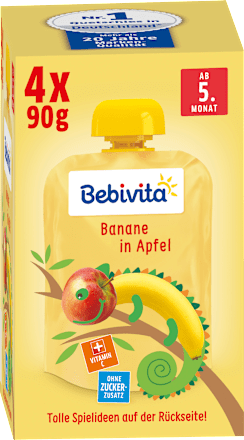 Baby Quetschies Banane in Apfel Bebivita