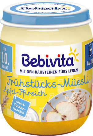 Frühstücks-Müsli Apfel-Pfirsich ab 10. Monat Bebivita