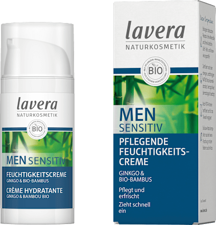 Feuchtigkeitscreme Men Sensitiv Ginko & Bio-Bambus lavera NATURKOSMETIK