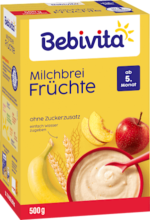 Milchbrei Früchte ab dem 5. Monat Bebivita