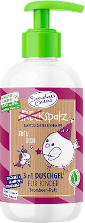 Kinder Duschgel 3in1 Brombeer-Duft  Dresdner Essenz Dreckspatz