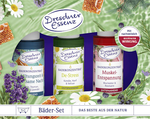 Geschenkset "Gesundheitsbäder" 3tlg Dresdner Essenz