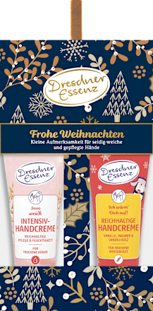 Geschenkset Handcreme "Frohe Weihnachten" 2tlg Dresdner Essenz